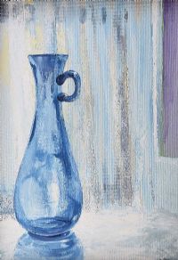 STILL LIFE, BLUE JUG by Gerald Walby at Ross's Online Art Auctions