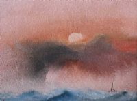 THE RED SKY by Irish School at Ross's Online Art Auctions