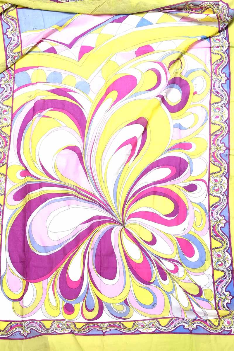 PRINTED COTTON SCARF BY DESIGNER 'EMILIO PUCCI' at Ross's Online Art Auctions