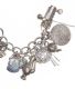STERLING SILVER CHARM BRACELET (MISSING CLASP) at Ross's Online Art Auctions