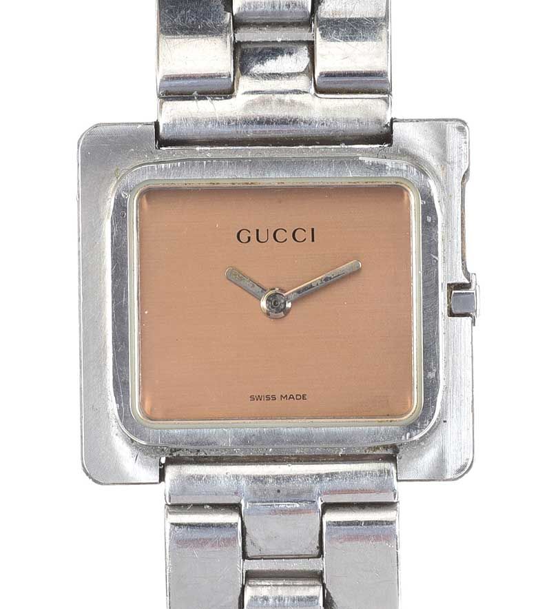 GUCCI '3600 L' STAINLESS STEEL LADY'S WRIST WATCH at Ross's Online Art Auctions