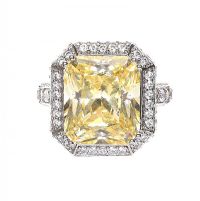 STERLING SILVER AND CUBIC ZIRCONIA DRESS RING at Ross's Online Art Auctions