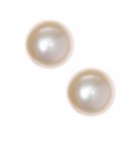 PAIR OF FRESHWATER PEARL STUD EARRINGS at Ross's Online Art Auctions