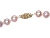 STRAND OF PALE PINK FRESHWATER CULTURED PEARLS WITH 14CT GOLD CLASP at Ross's Online Art Auctions