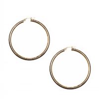 9CT GOLD LARGE HOOP EARRINGS at Ross's Online Art Auctions