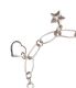 STERLING SILVER HEART AND STAR CHARM BRACELET at Ross's Online Art Auctions