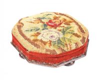 VICTORIAN TAPESTRY FOOT STOOL at Ross's Online Art Auctions