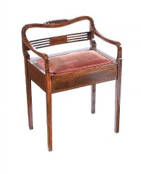 EDWARDIAN PIANO STOOL at Ross's Online Art Auctions