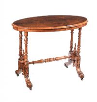 VICTORIAN INLAID WALNUT OCCASIONAL TABLE at Ross's Online Art Auctions