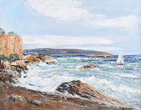 SAILING, BELFAST LOUGH by Rowland Hill RUA at Ross's Online Art Auctions