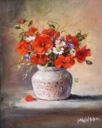 HARVEST TIME FLOWERS by Marjorie Wilson at Ross's Online Art Auctions