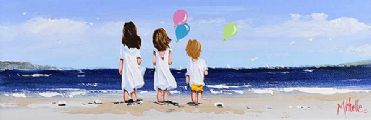 BEACH FUN by Michelle Carlin at Ross's Online Art Auctions