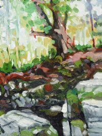 TOLLYMORE RIVERBANK by Richard Sekules at Ross's Online Art Auctions
