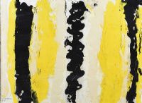 ABSTRACT, BLACK & YELLOW by Gerald G. Beattie at Ross's Online Art Auctions