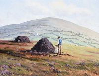 BAGGING TURF by Liam Reilly at Ross's Online Art Auctions