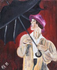 RAINY DAY by Rose Elizabeth Moorcroft at Ross's Online Art Auctions