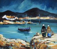 FISHING BOATS, DONEGAL by Pat Murphy at Ross's Online Art Auctions