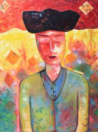 A HAT IN THE GAME by Jayne Taylor at Ross's Online Art Auctions