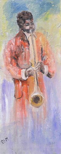 JAZZ by Rose Elizabeth Moorcroft at Ross's Online Art Auctions