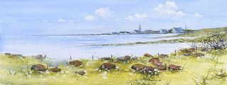 COUNTY DOWN LANDSCAPE by Claire Loane at Ross's Online Art Auctions