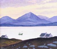 ERRIGAL FROM TORY ISLAND by Sean Loughrey at Ross's Online Art Auctions