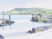 CARNLOUGH HARBOUR, COUNTY ANTRIM by James Watson at Ross's Online Art Auctions