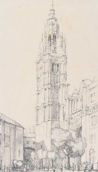 TOLEDO CATHEDRAL by Colm Clifford at Ross's Online Art Auctions