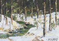 WINTER WOODLANDS by David  Peters at Ross's Online Art Auctions