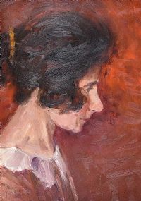 PORTRAIT OF A GIRL by From The Studio of Roderic O'Connor at Ross's Online Art Auctions