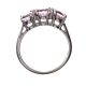 18CT WHITE GOLD PINK TOPAZ AND DIAMOND RING at Ross's Online Art Auctions