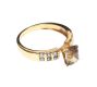 18CT GOLD SMOKEY QUARTZ AND DIAMOND RING at Ross's Online Art Auctions