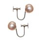9CT WHITE GOLD FAUX PEARL EARRINGS at Ross's Online Art Auctions