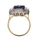 18CT GOLD AND PLATINUM TANZANITE AND DIAMOND RING at Ross's Online Art Auctions