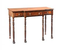 ANTIQUE IRISH MAHOGANY CONSOLE TABLE at Ross's Online Art Auctions