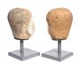 PAIR OF TERRACOTTA HEADS at Ross's Online Art Auctions