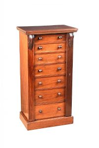 WILLIAM IV WELLINGTON CHEST OF DRAWERS at Ross's Online Art Auctions