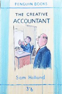 THE CREATIVE ACCOUNTANT BY SAM HOLLAND by Spillane at Ross's Online Art Auctions
