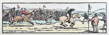 FINISH OF THE RACE by Jack Butler Yeats RHA at Ross's Online Art Auctions