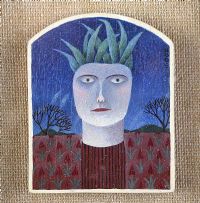 VEGETABLE HEAD by Jenny Ogg at Ross's Online Art Auctions