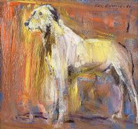 IRISH WOLFHOUND by Con Campbell at Ross's Online Art Auctions