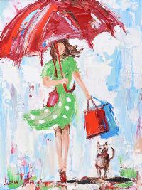 SHOPPING TIME by Lorna Millar at Ross's Online Art Auctions