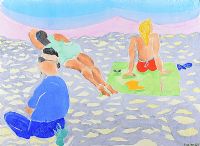 AT THE BEACH by Tom Krojer at Ross's Online Art Auctions