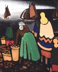 PICKING SPUDS by Markey Robinson at Ross's Online Art Auctions