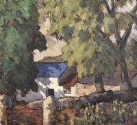 FARM BUILDINGS. COUNTY ANTRIM by Robert John Woods at Ross's Online Art Auctions