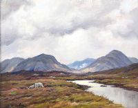MAM TURK MOUNTAINS by Charles McAuley at Ross's Online Art Auctions