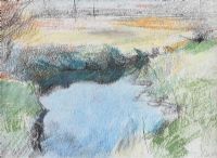 THE RIVER BANK by Tom Carr HRHA HRUA at Ross's Online Art Auctions
