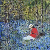 BLUE BELL WOOD by Rose Elizabeth Moorcroft at Ross's Online Art Auctions