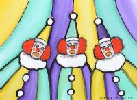 SINGING CLOWNS by Patrick Robinson at Ross's Online Art Auctions
