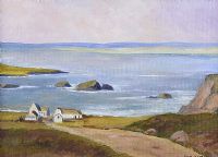 COAST AT BUNBEG, DONEGAL by Jack Caprani at Ross's Online Art Auctions