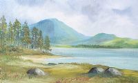 CAHA MOUNTAINS, COUNTY KERRY by Manson Blair UWS at Ross's Online Art Auctions